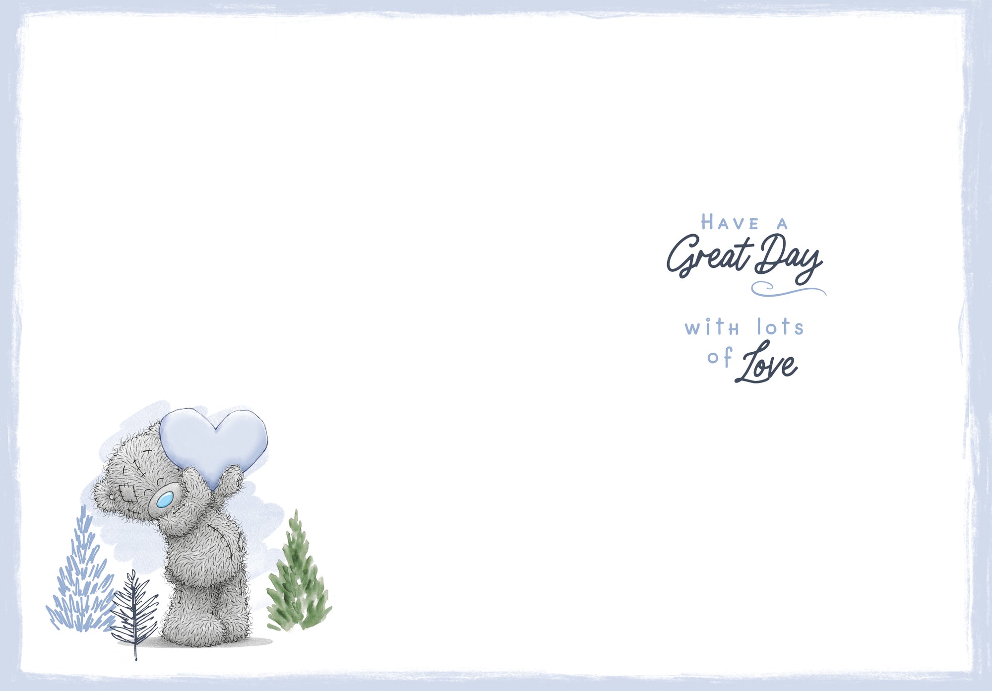 Me to You Father's Day Card, Tatty Teddy Bear Making Heart Shape 5 x 7
