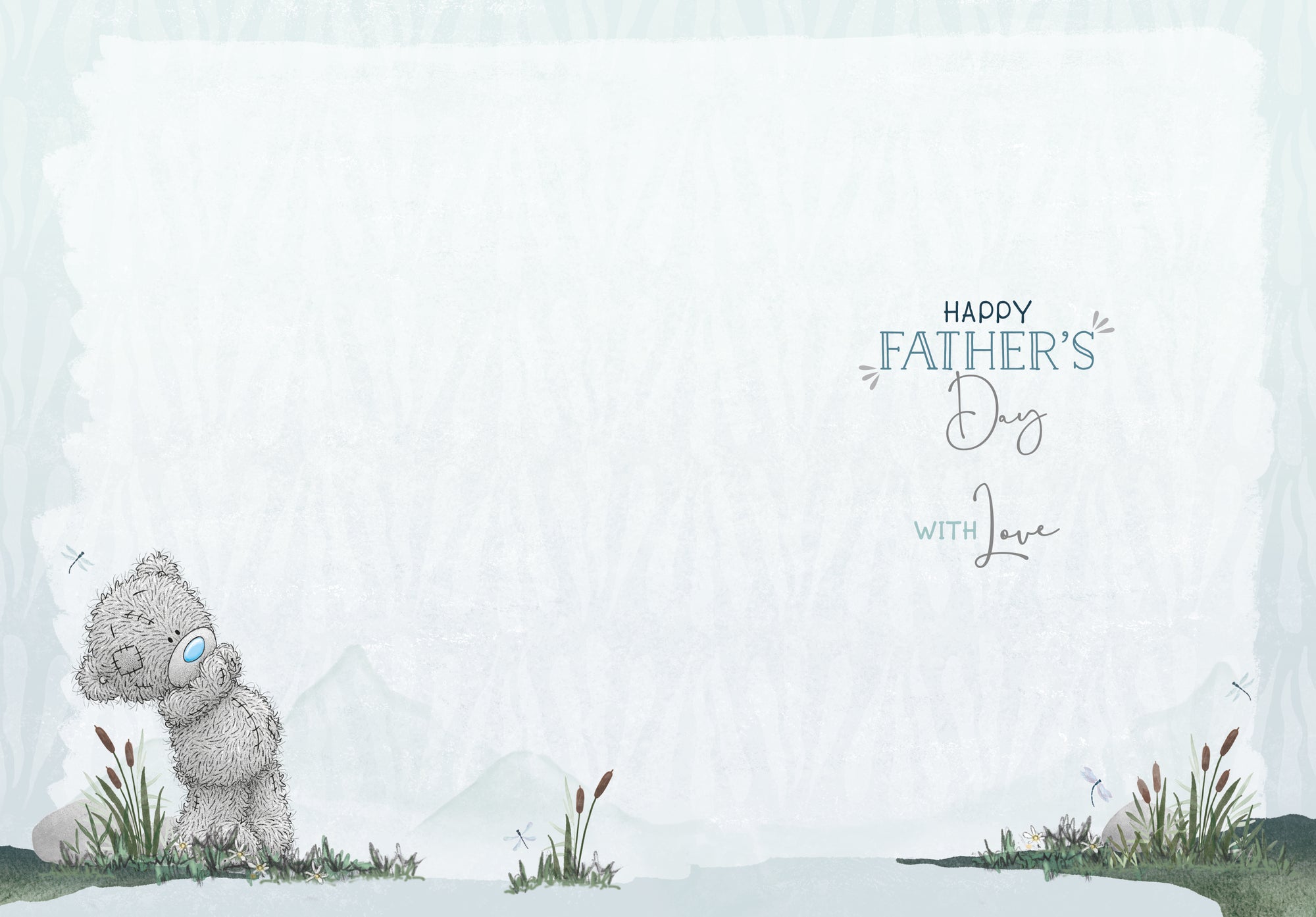 Me to You Tatty Teddy Amazing Stepdad Card For Father's Day, Tatty Teddy On A Rock By The River, 5 x 7 inches - Official Collection