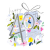 Hotchpotch Luxury Foiled 40th Birthday Greetings Card - Contemporary Design, 6 X 6 Inches