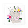 Hotchpotch Luxury Foiled 80th Birthday Greetings Card - Contemporary Design, 6 X 6 Inches