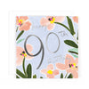 Hotchpotch Luxury Foiled 90th Birthday Greetings Card - Contemporary Design, 6 X 6  Inches