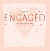 Luxury Foiled Engagement Congratulations Card - Contemporary Greeting Card, Botanique Range by Hotchpotch London 6 x 6