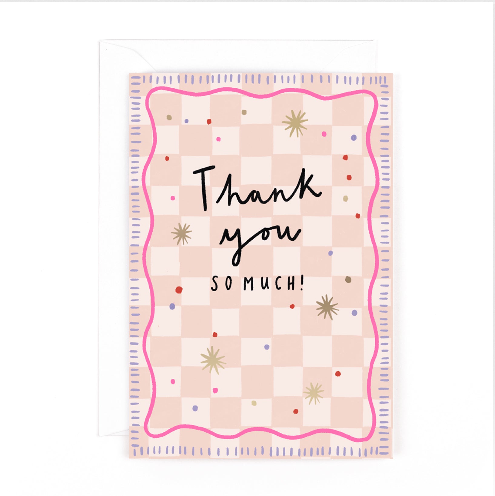 Hotchpotch Thank You Luxury Foiled Greetings Card, 9 X 7 Inches