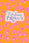 Hotchpotch Funky Birthday Card For A Fabulous Friend With Holographic Foil And 1970s-Style Patterns - Funky Town Greeting Card London Size 4 x 6 inches