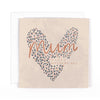 Contemporary Foiled Mother's Day Card For Mum - Anise Greeting Card by Hotchpotch London Size 6 x 6 inches