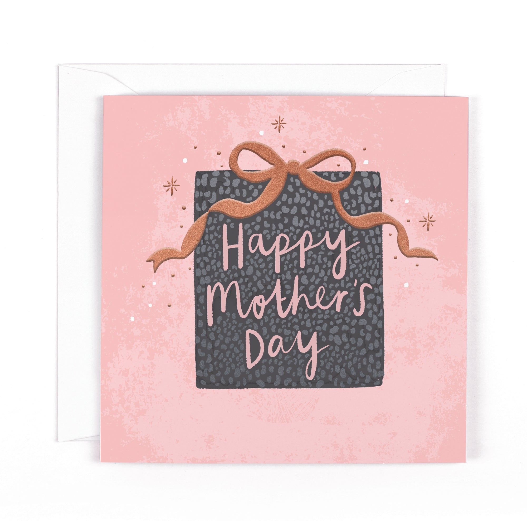 Contemporary Mother's Day Card With Luxury Copper Foiling - Anise Greeting Card by Hotchpotch London Size 6 x 6 inches