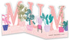 Luxury Handmade Fold-Out Three Panel Mother's Day Card For Mum - by Hotchpotch London
