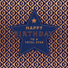 Luxury Foiled Birthday Card 'To A Total Star'  - Pocket Square Greeting Card by Hotchpotch London