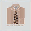 Luxury Foiled Birthday Card 'Dapper Bloke'  - Pocket Square Greeting Card by Hotchpotch London