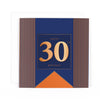 Luxury Foiled 30th Birthday Card | Male 30th Birthday Card | Pocket Square Greeting Card by Hotchpotch London