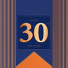 Luxury Foiled 30th Birthday Card | Male 30th Birthday Card | Pocket Square Greeting Card by Hotchpotch London
