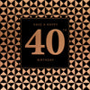 Luxury Foiled 40th Birthday Card | Male 40th Birthday Card | Pocket Square Greeting Card by Hotchpotch London