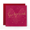Stunning Foiled Valentine's Day Card For Girlfriend With Bespoke Dotty Envelope - Anise Greeting Card by Hotchpotch London Size 6 x 6 inches