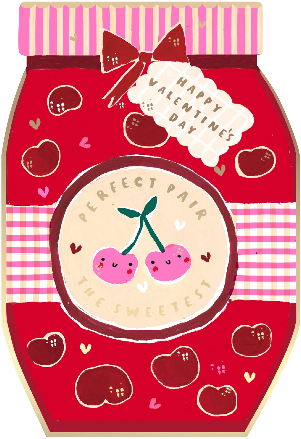 Perfect Pair' Valentine's Day Card With Gold Foil And Neon Ink, Cutie Pie Design by Hotchpotch London Size 4 x 6 inches