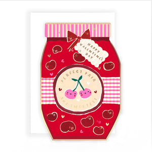 Perfect Pair' Valentine's Day Card With Gold Foil And Neon Ink, Cutie Pie Design by Hotchpotch London Size 4 x 6 inches
