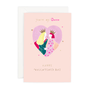 Hotchpotch London Luxury Two Queens Valentine's Card, 4 x 6 Inches