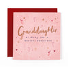 Hotchpotch Luxury Christmas Card To Your Granddaughter, Magical Christmas, Modern Contemporary Greeting Card From Hotchpotch, 6 X 6 Inches