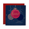 Hotchpotch Luxury Christmas Card To Your Niece, Christmas Baubles, Modern Contemporary Greeting Card From Hotchpotch, 6 X 6 Inches