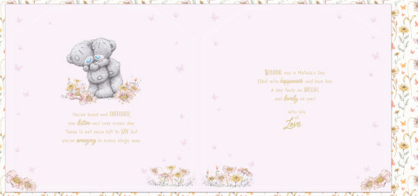 Luxury Handmade Me to You Mother's Day Card With Keepsake Box, Tatty Teddy Bears Sharing Picnic  - Official Collection 12 x 14 inches