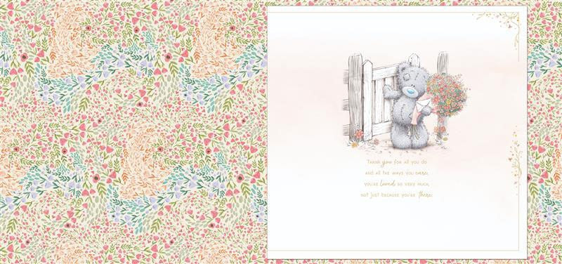 Luxury Handmade Me to You Mother's Day Card With Keepsake Box, Tatty Teddy Bear With Bouquet  - Official Collection 12 x 14 inches