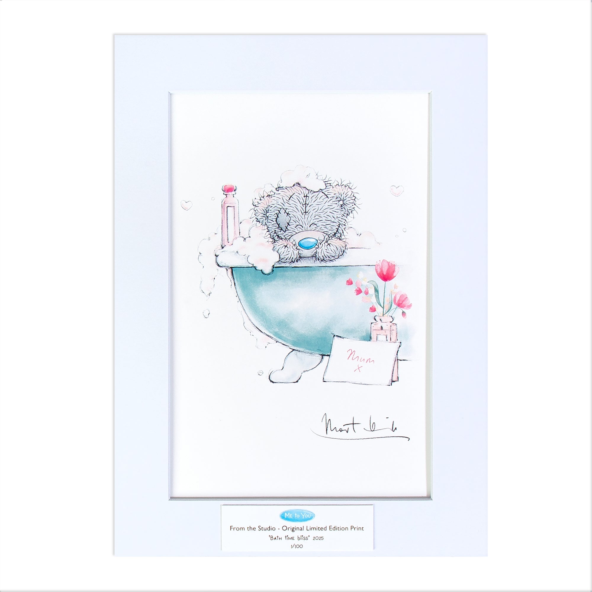 Me to You 'Bathtime Bliss' From the Studio Limited Edition A4 Print