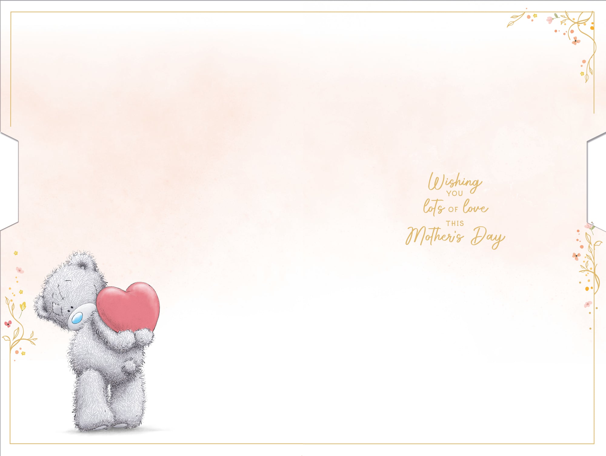 Me to You Tatty Teddy Hand Made Mother's Day Card With Spinning Wheel 6 x 9