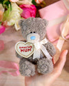 Me to You Tatty Teddy 'Amazing Mum' 10cm Plush Bear With Embroidered Flower - Official Mother's Day Gift Collection