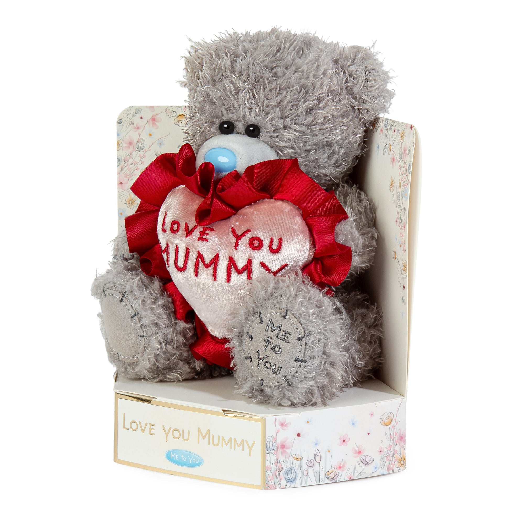 Me to You Tatty Teddy 15cm Plush Bear Holding 'Love You Mummy' Flower - Official Mother's Day Collection