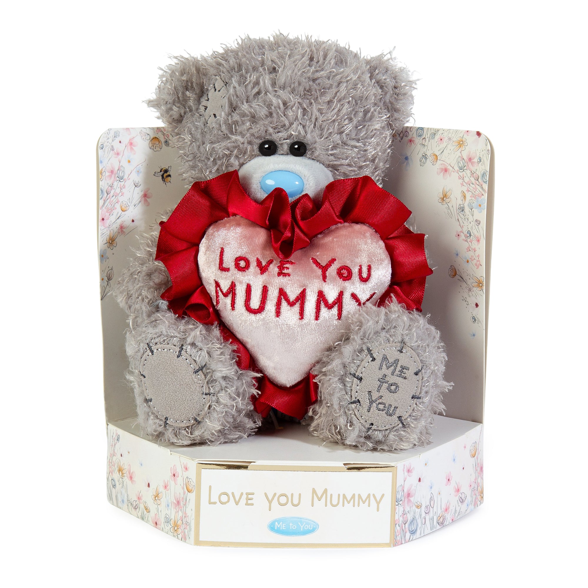 Me to You Tatty Teddy 15cm Plush Bear Holding 'Love You Mummy' Flower - Official Mother's Day Collection