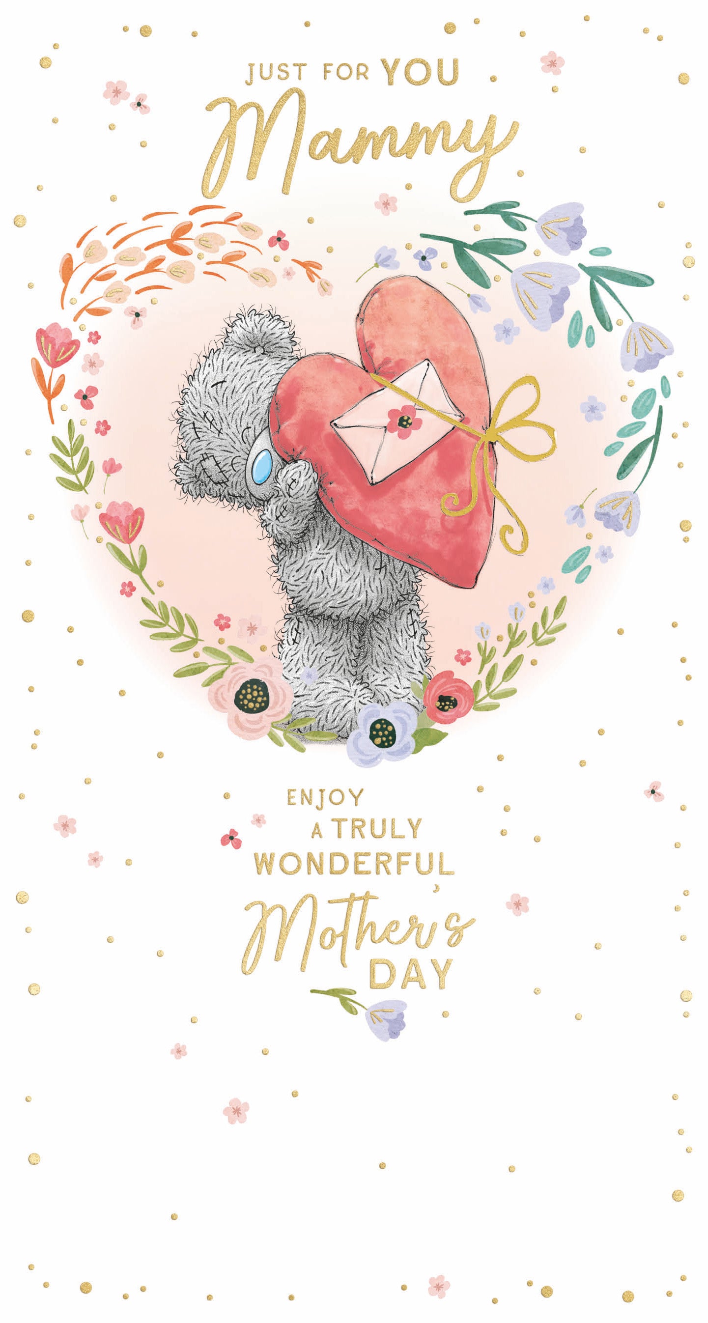 Me to You Tatty Teddy 'Just For You, Mammy' Mother's Day Card 5 x 9