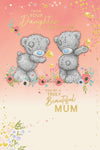 Me to You Tatty Teddy 'From Your Daughter And Son-In-Law' Luxury Gold Foil Mother's Day Card, 6 X 9 Inches - Official Collection