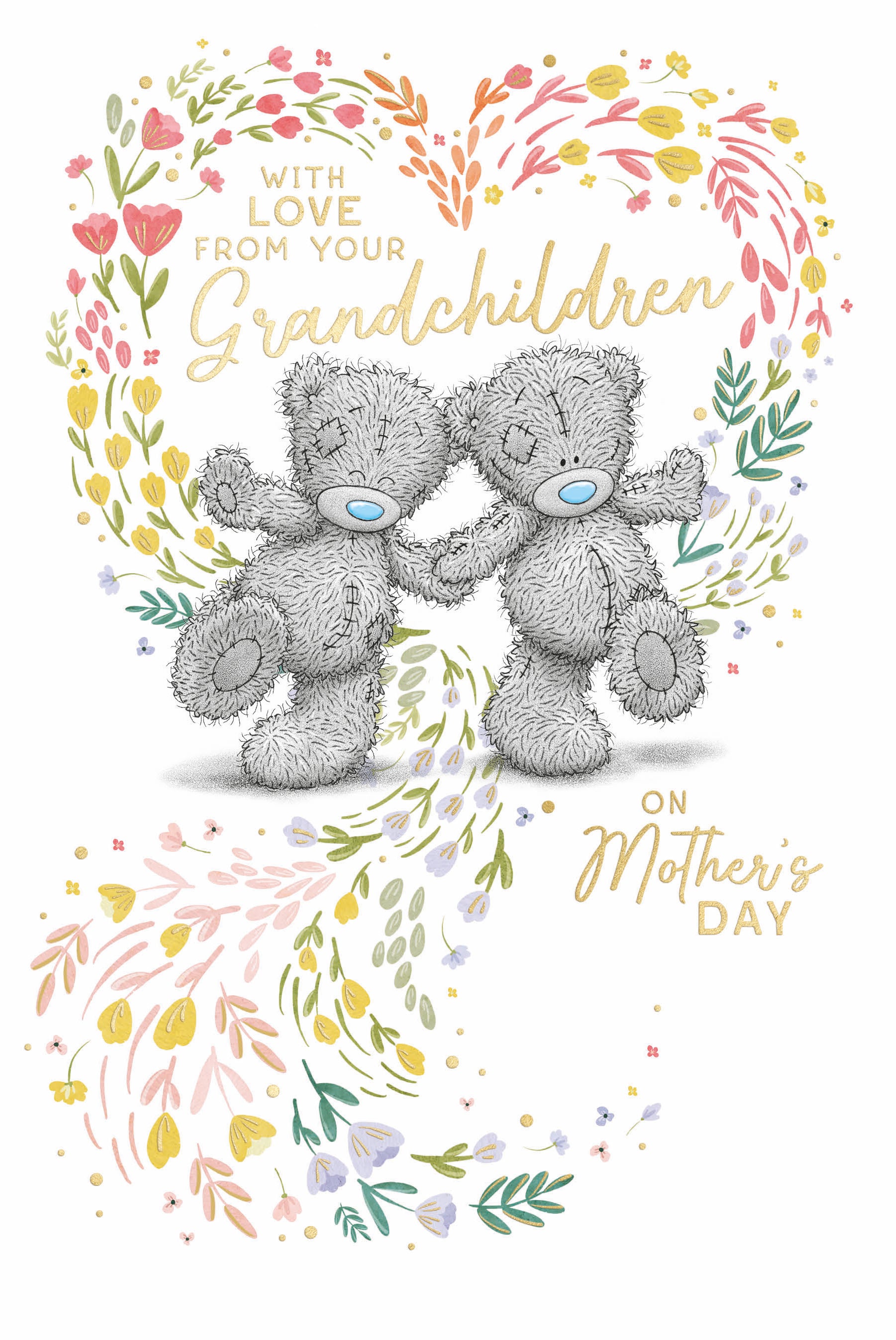Me to You Tatty Teddy Mother's Day Card 'With Love From Your Grandchildren' 6 x 9