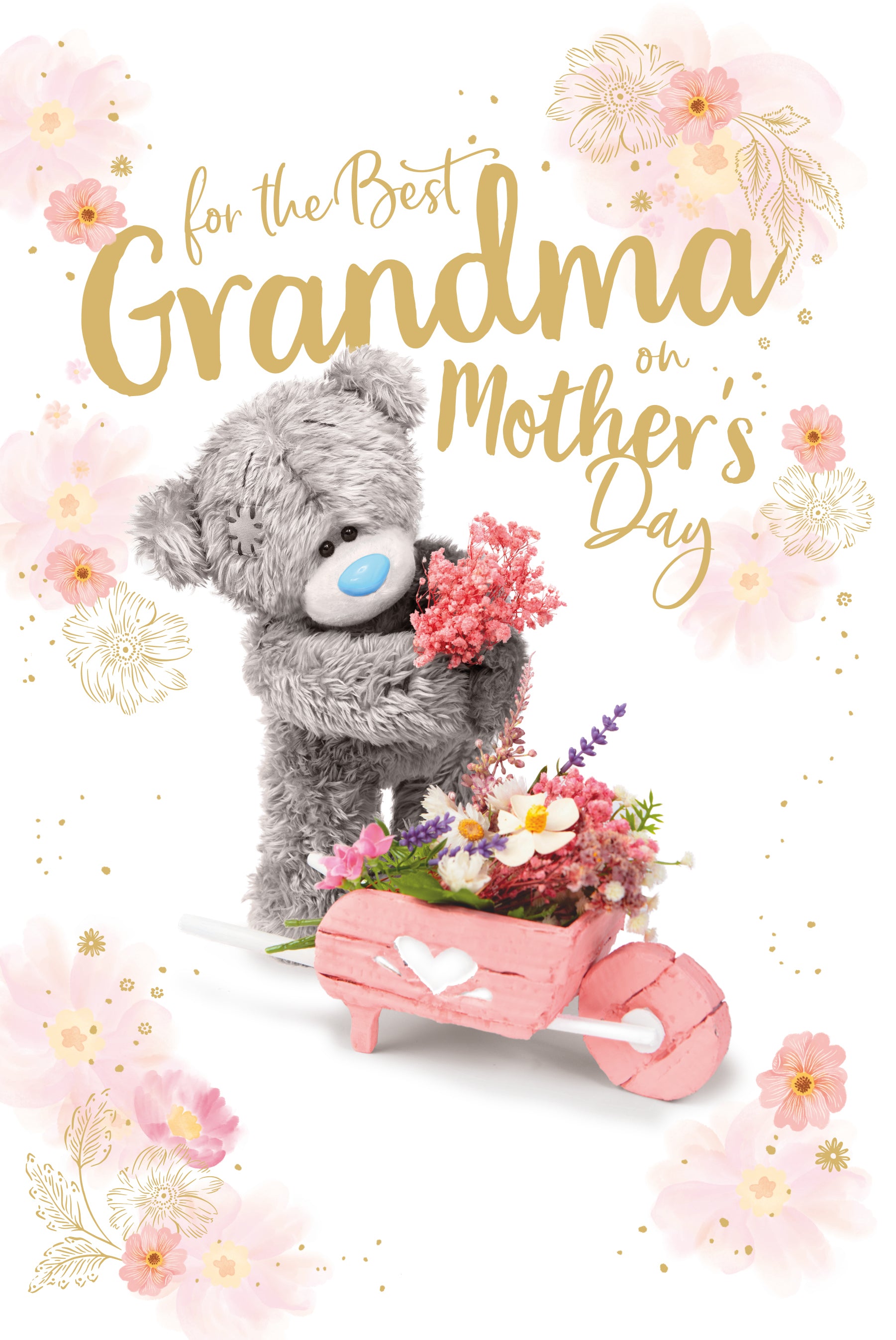 Me to You Tatty Teddy Cute Mother's Day Card For The Best Grandma - Photo Finish Collection 6 x 9
