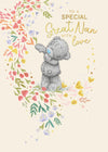 Me to You Tatty Teddy 'To A Special Great Nan' Luxury Gold Foil Mother's Day Card, 5 X 7 Inches - Official Collection