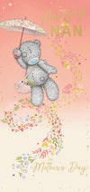 Me to You Tatty Teddy 'Amazing Nan' Mother's Day Card 4 x 8