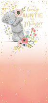 Me to You Tatty Teddy 'To a lovely Auntie' Mother's Day Card 4 x 8