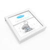 Me to You gift box containing silver plated heart charm bracelet with the words 'Especially for you' and an illustration of Tatty Teddy with a dandelion.