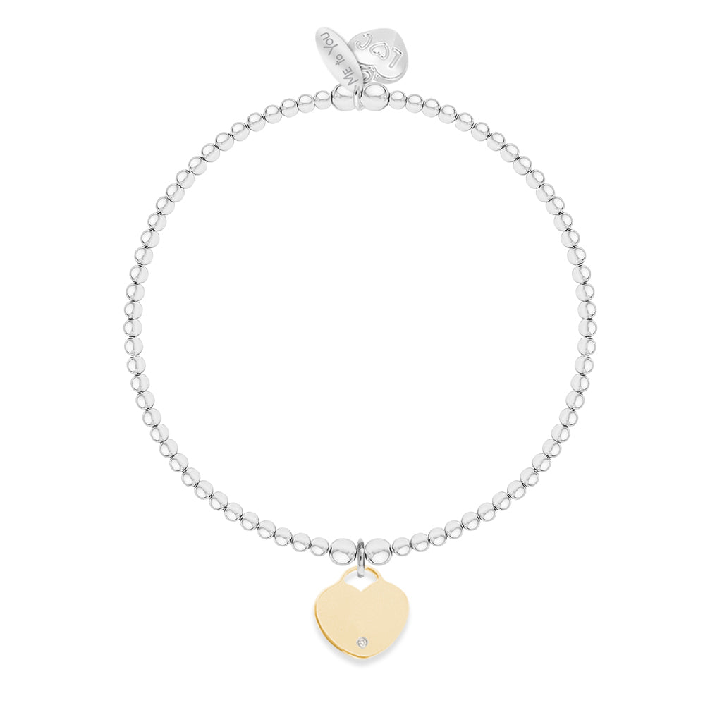 Me to You - 'Thank You So Much' Life Charms Silver Plated Beaded Bracelet