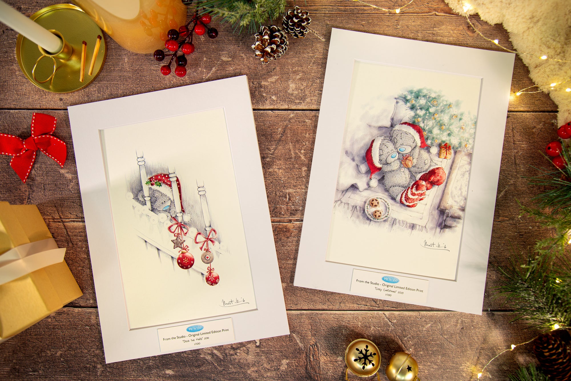 Me to You 'Deck the Halls' From the Studio Limited Edition A4 Print