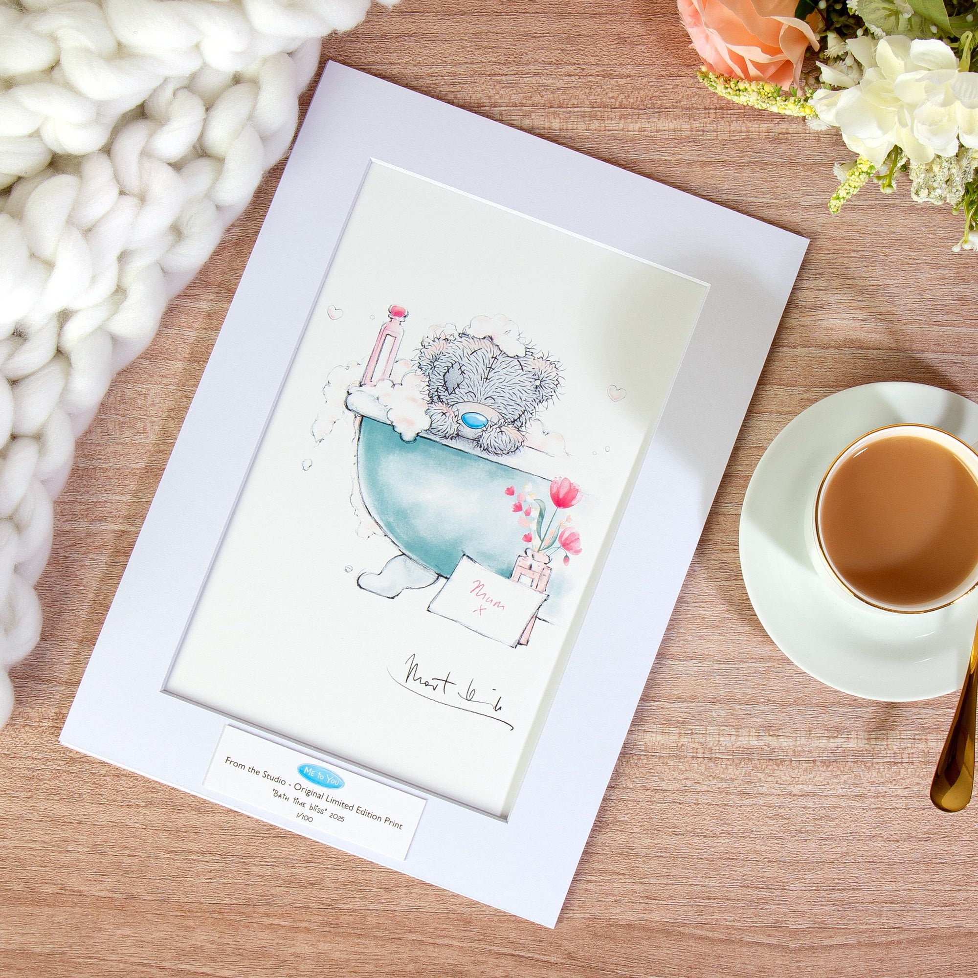 Me to You 'Bathtime Bliss' From the Studio Limited Edition A4 Print