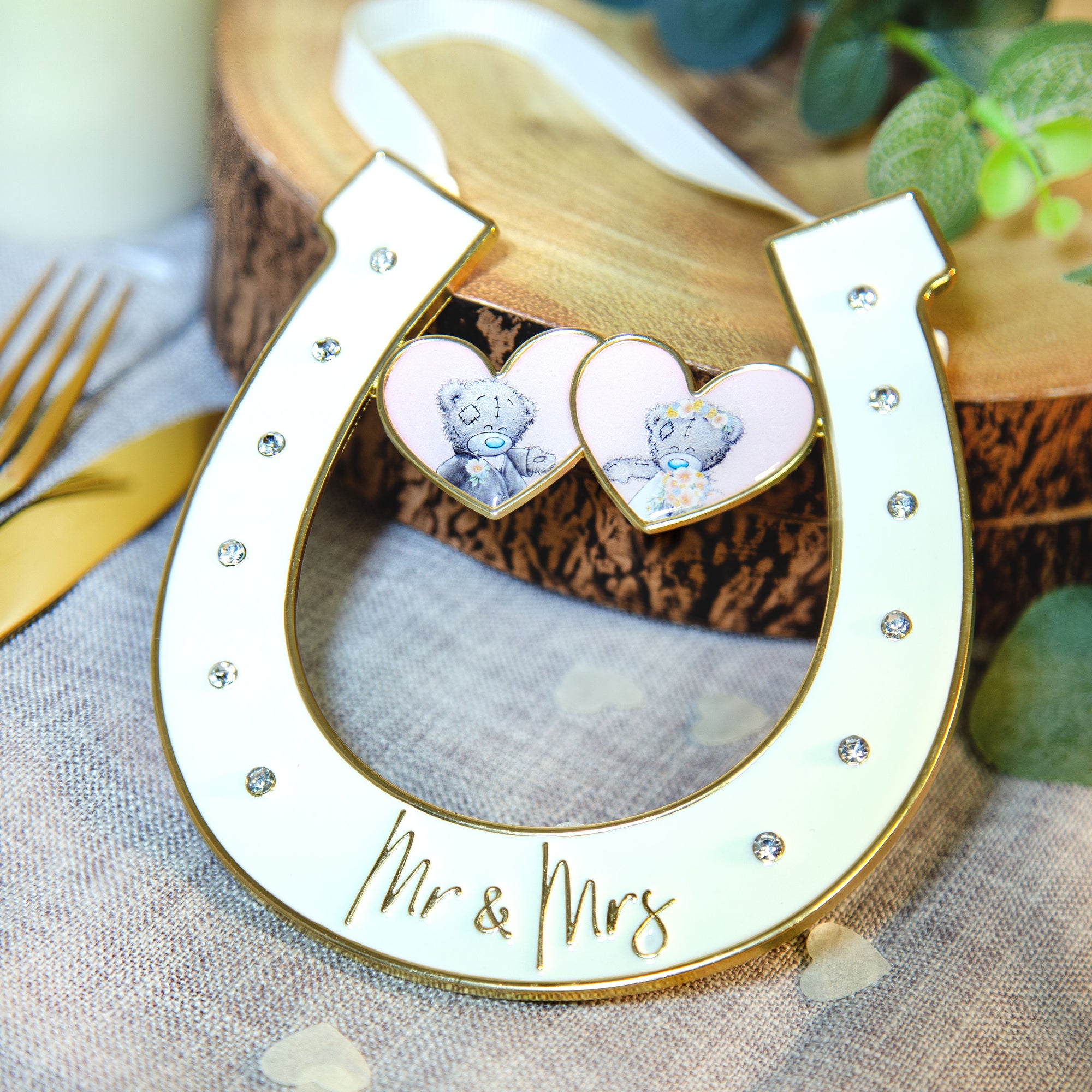Me to You Tatty Teddy Good Luck Wedding Horseshoe Gift - Official Collection