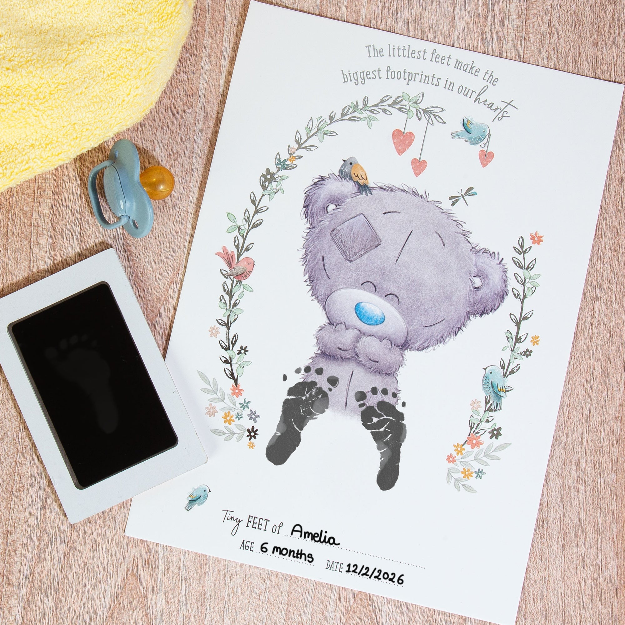 Me to You Tiny Tatty Teddy Baby-Safe Footprint Gift Set - Official Collection
