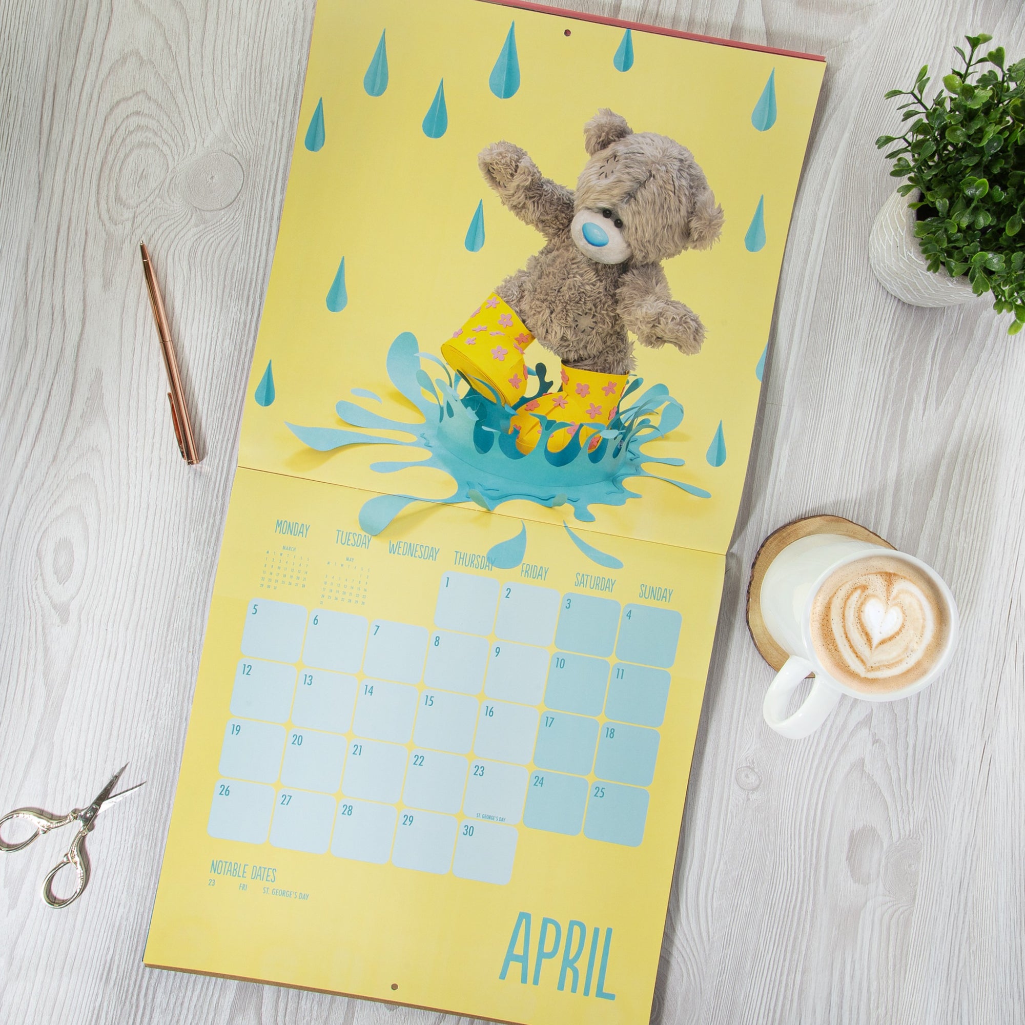 Me to You Photo Finish Tatty Teddy 2027 Square Calendar 30.5 x 30 cm