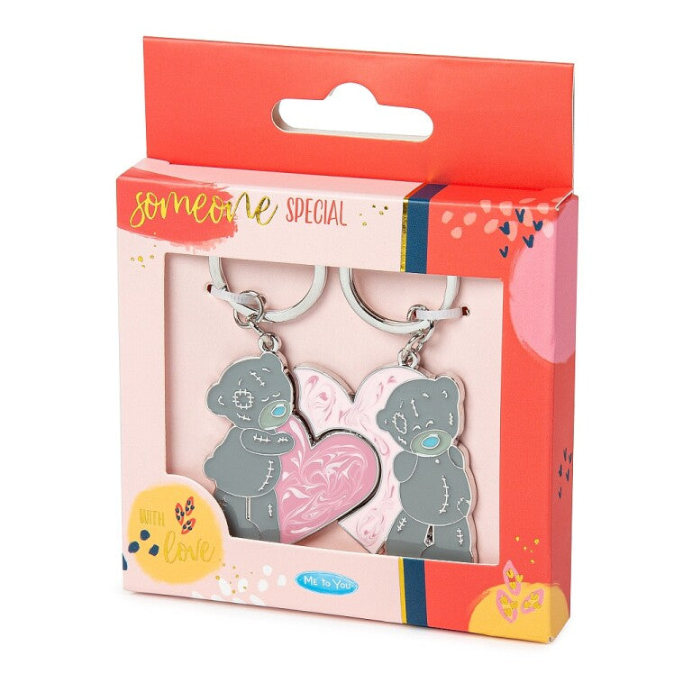 Me to You Tatty Teddy Two-Part Heart Keyring Gift Set