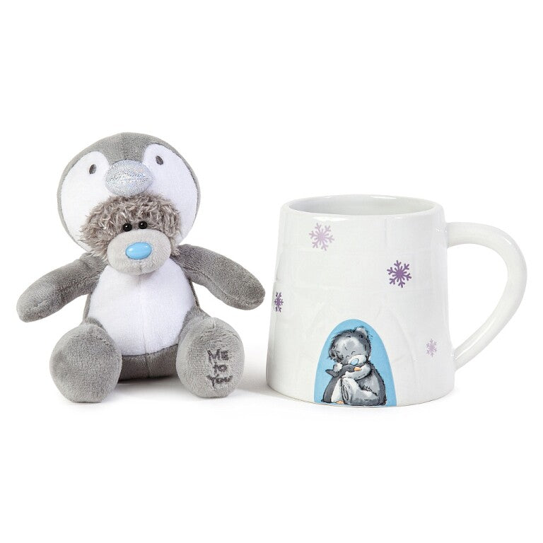 Me to You Novelty Igloo Mug and Tatty Teddy Dressed as Penguin