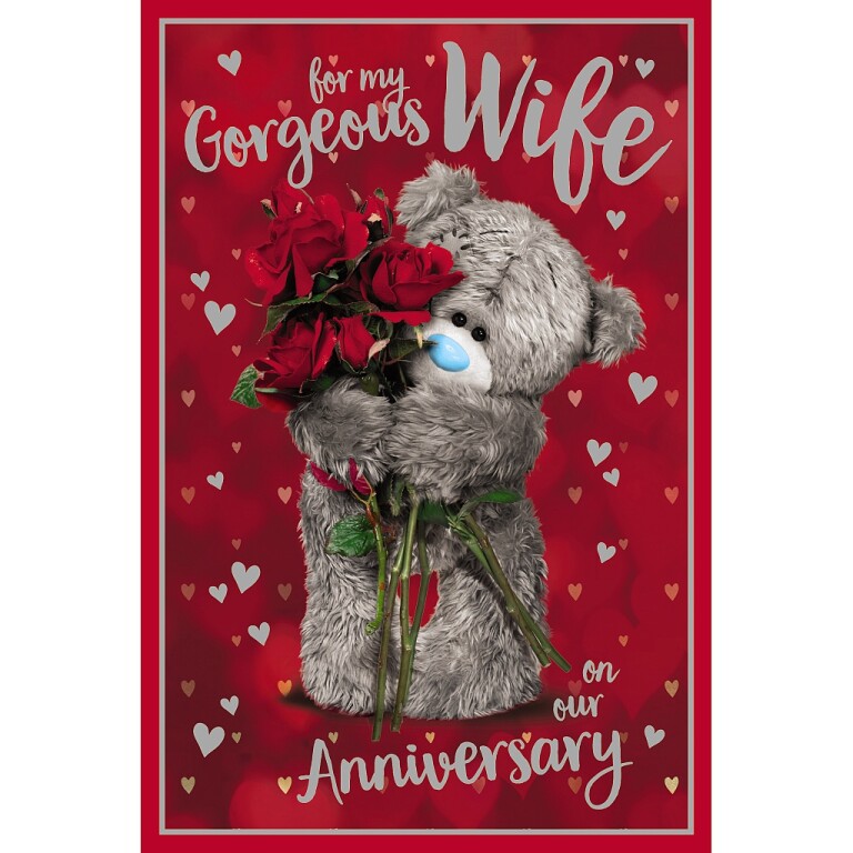 Gorgeous Wife 3D Anniversary Card