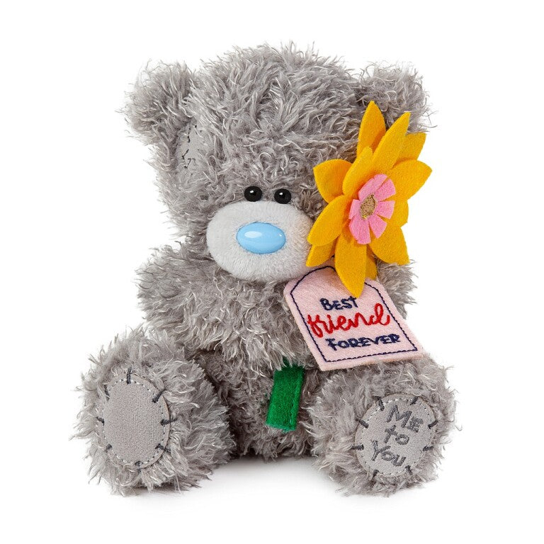 Me to You Tatty Teddy Bear Holding 'Best Friend Forever' Flower