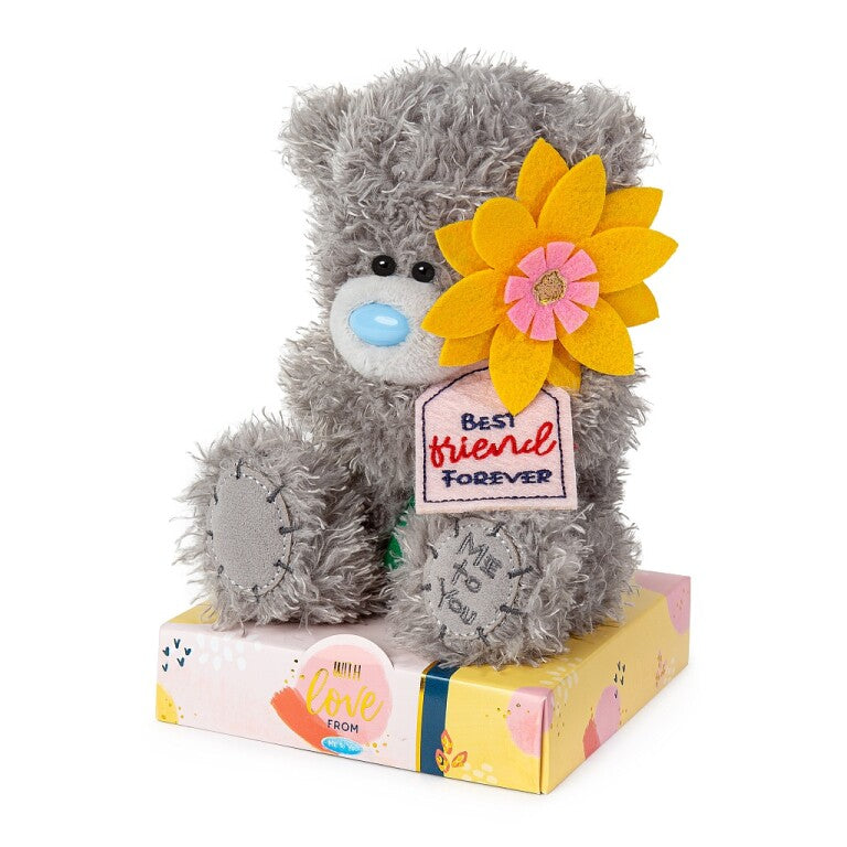 Me to You Tatty Teddy Bear Holding 'Best Friend Forever' Flower