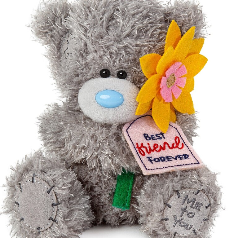 Me to You Tatty Teddy Bear Holding 'Best Friend Forever' Flower