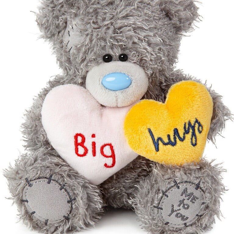 Me to You Tatty Teddy Bear Holding 'Big Hugs' Hearts